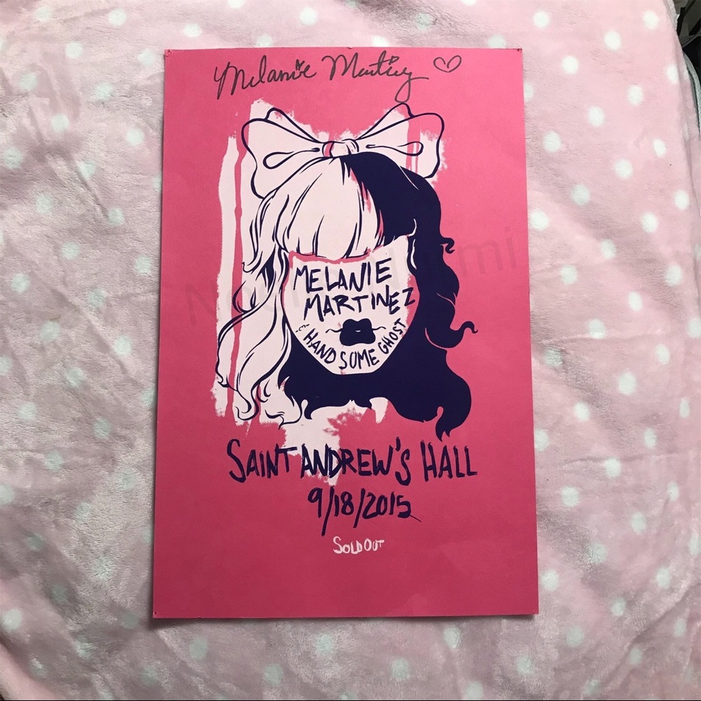 Signed Melanie Martinez poster Detroit MI crybaby